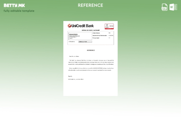 Референтен шаблон за затворање банка во модерен стил Романија UniCredit